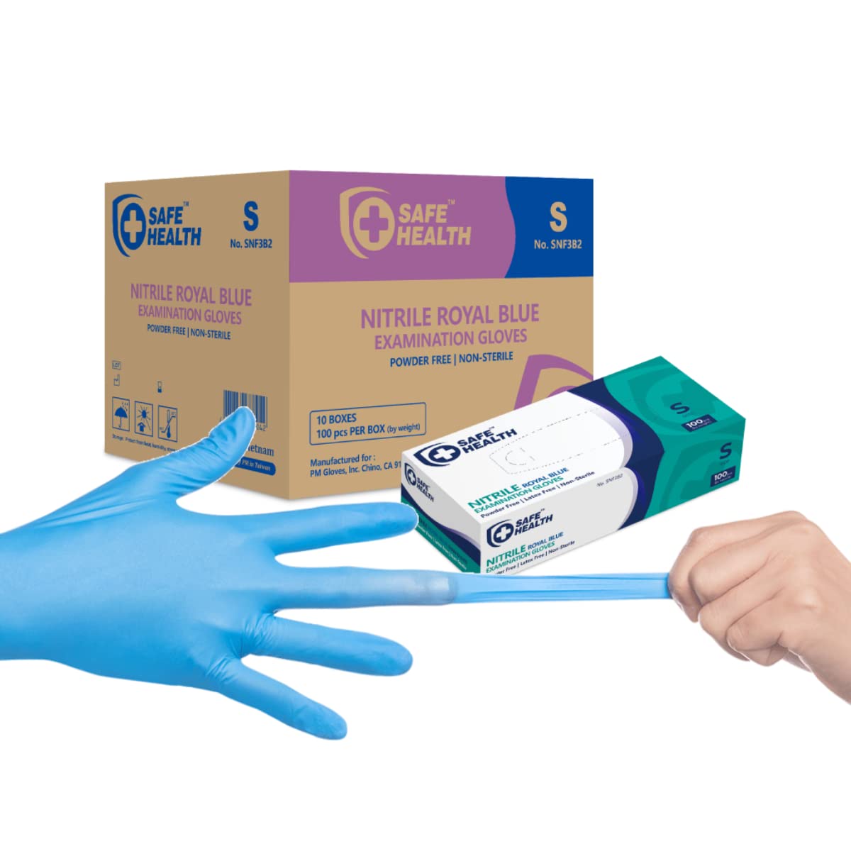 Safe Health Nitrile Exam Disposable Gloves for Medical Use