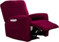 Recliner Slipcover 4 Piece Jacquard - Non Slip Chair Protector