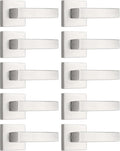 Dummy Door Lever Pack of 10 - Satin Nickel Non-Turning Pulls