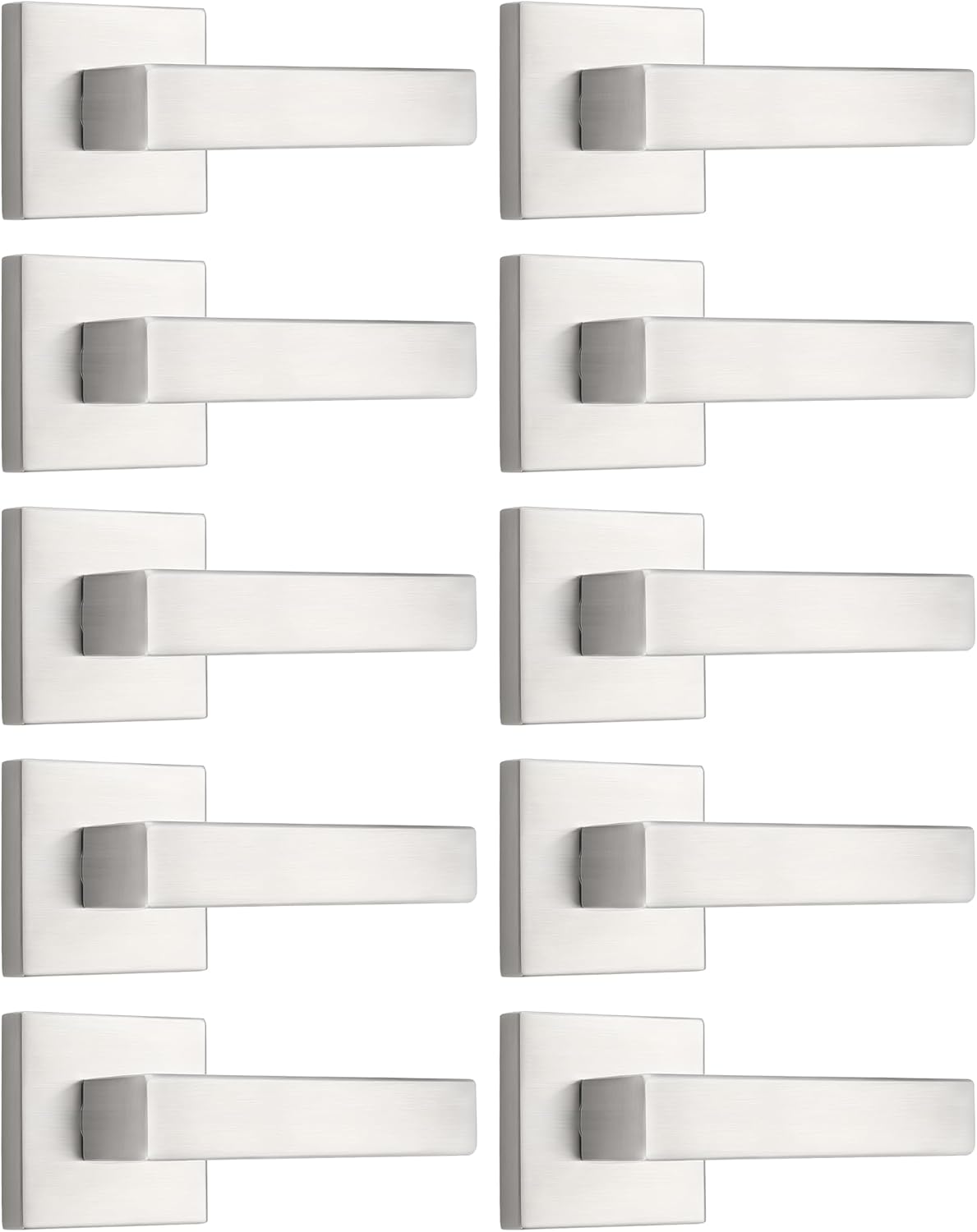 Probrico Dummy Lever Door Handle Set for Closets and French Doors