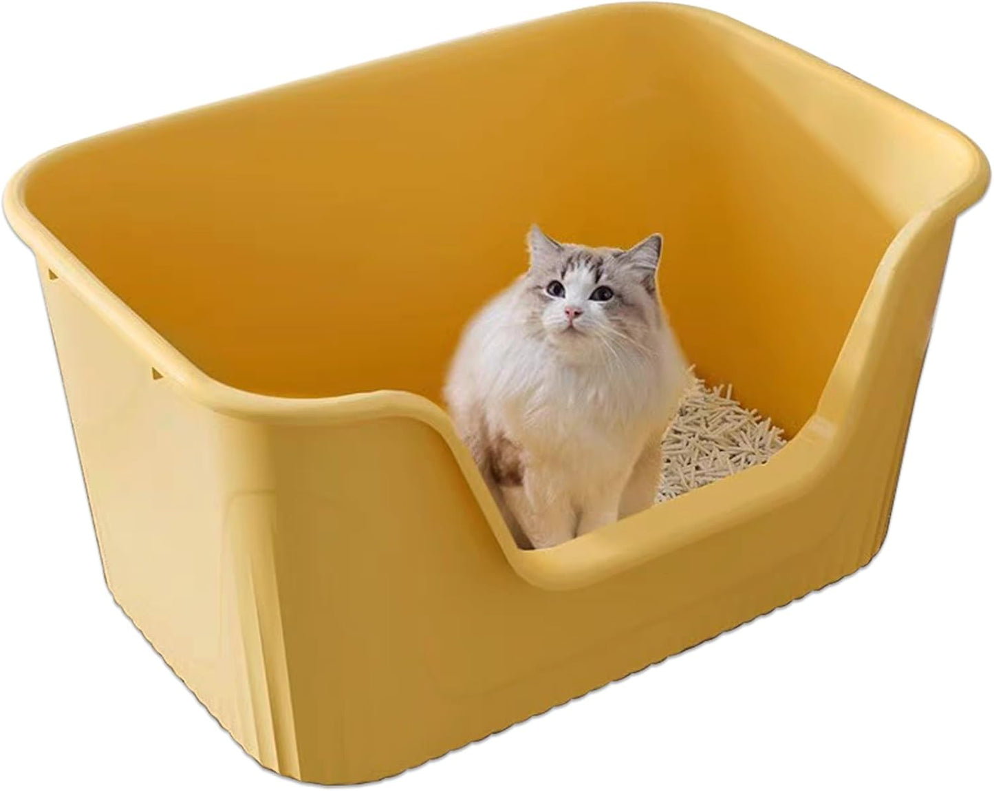 Vealind Jumbo Litter Box for Big Cats - Extra Large Space