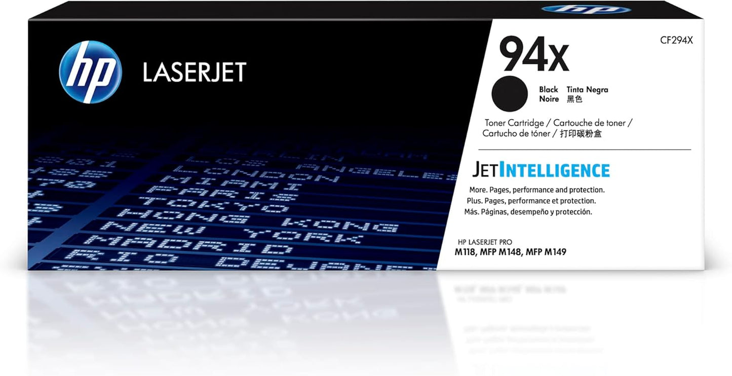 HP 94X Black High-yield Toner Cartridge for LaserJet Pro Series