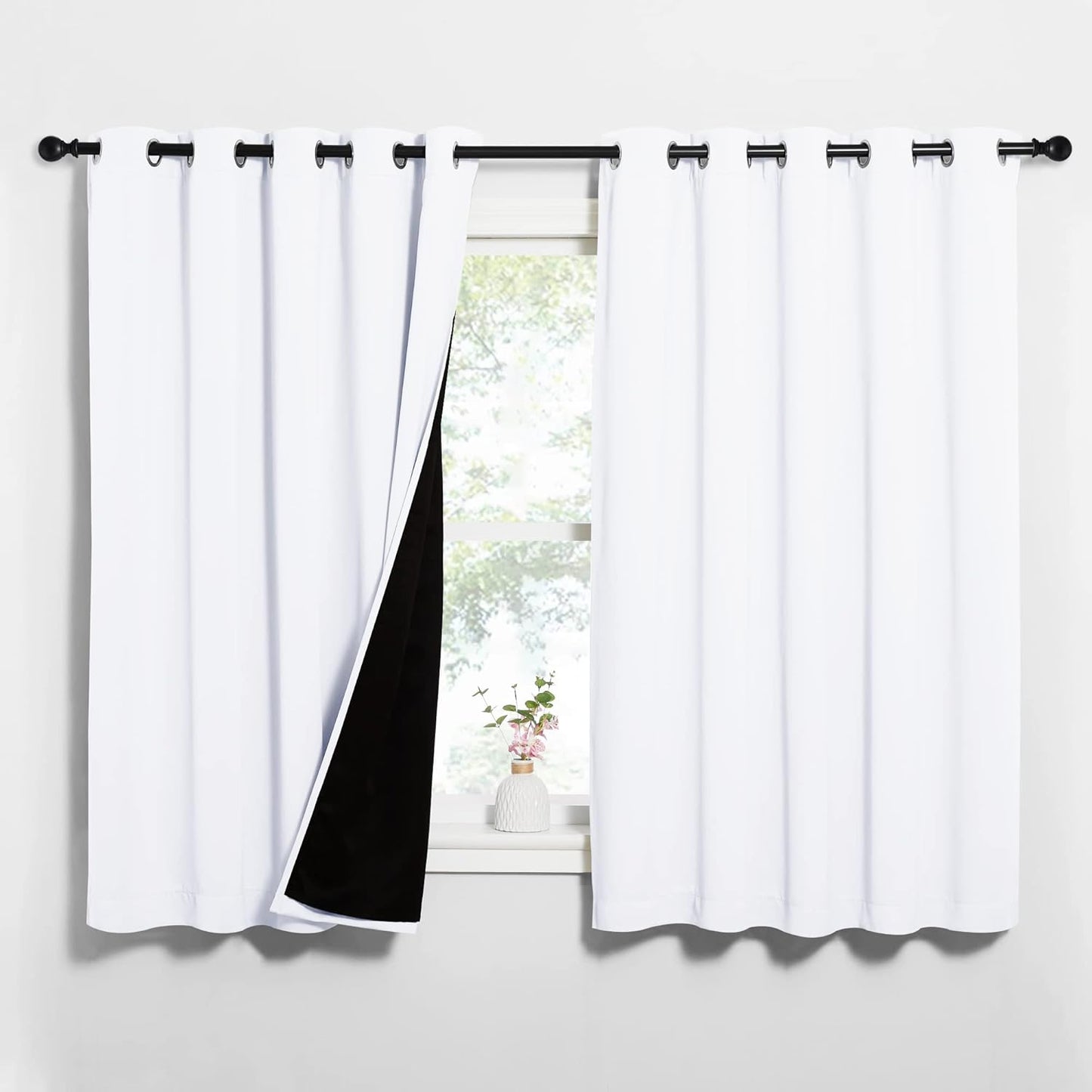 NICETOWN Blackout Lined Curtains for Complete Light Control