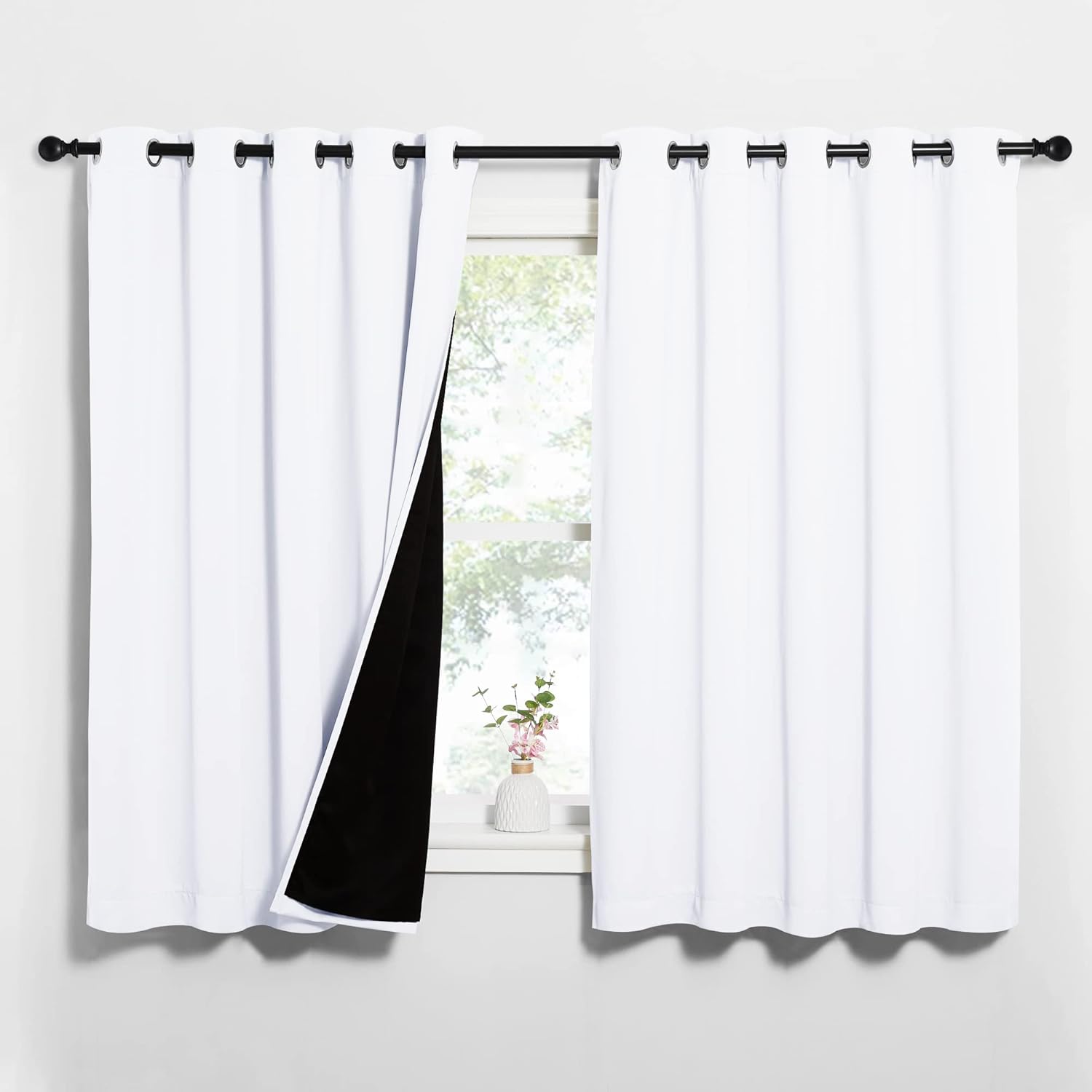 NICETOWN Blackout Lined Curtains for Complete Light Control