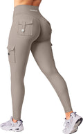 CoreFlex Workout Cargo Leggings for Women - Hidden Scrunch Butt Lift