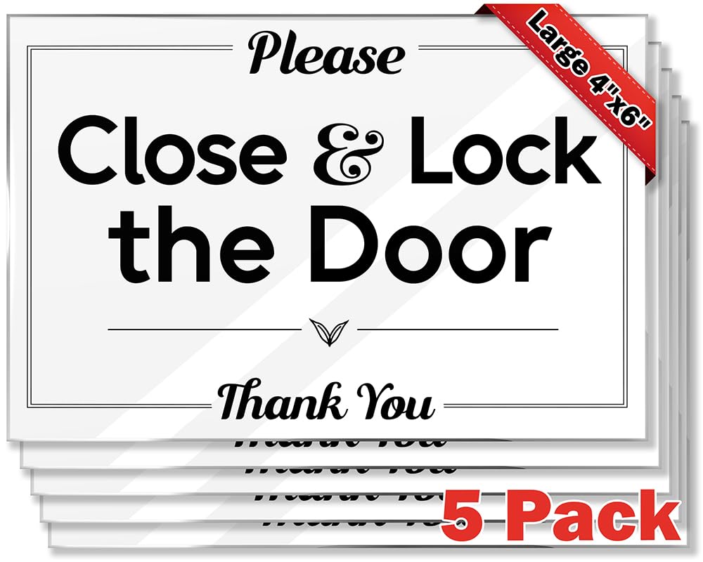 Secure Your Space with a 4x6 Acrylic Sign for Hosts