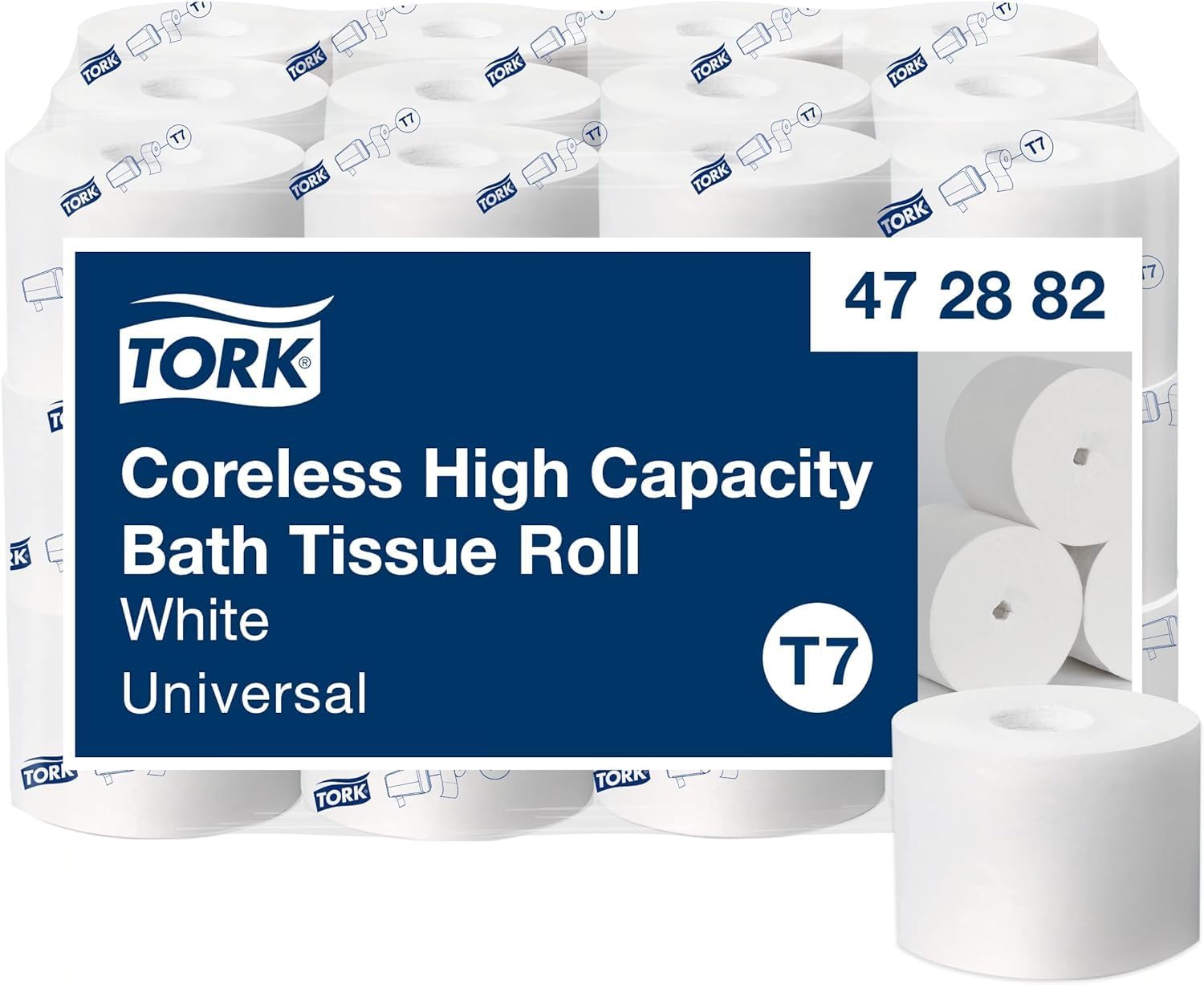 Tork Coreless High-Capacity Toilet Paper Roll for Efficient Use