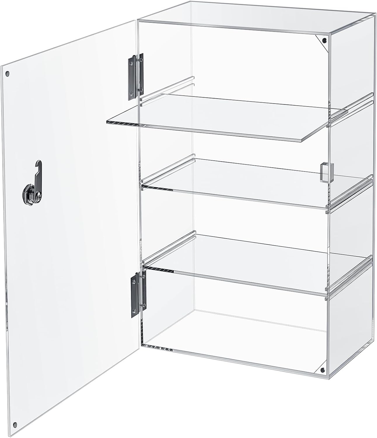 Acrylic Display Case with Lock for Retail and Home Use
