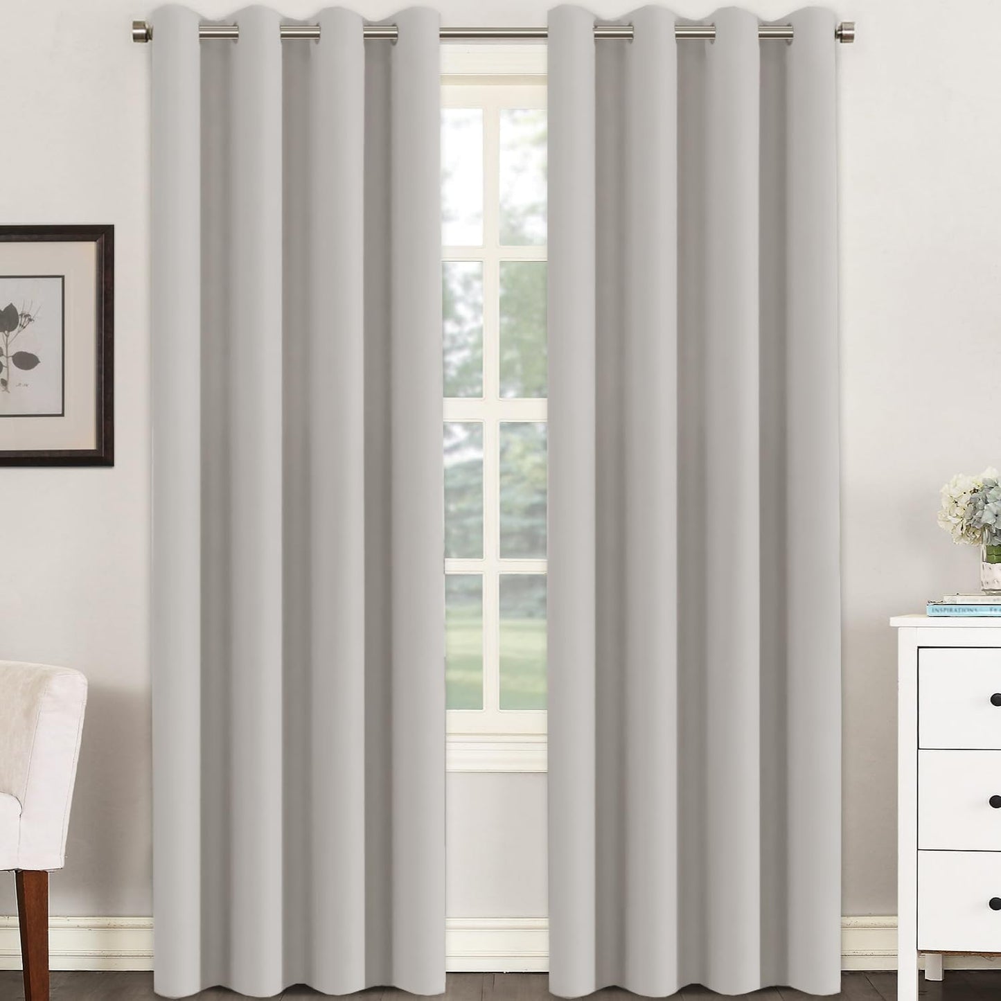 H.VERSAILTEX Premium Blackout Thermal Insulated Curtains 52in