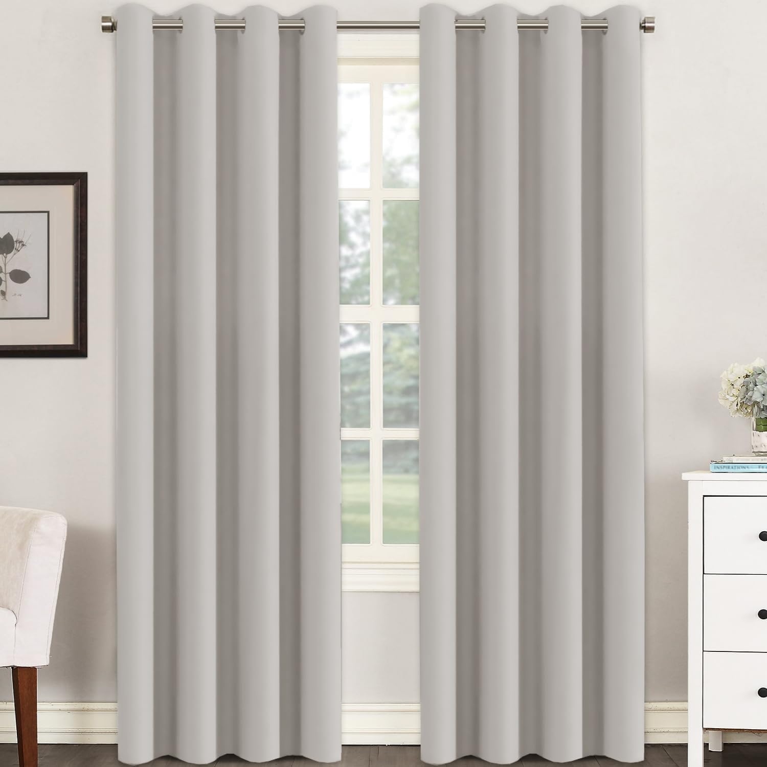 H.VERSAILTEX Premium Blackout Thermal Insulated Curtains 52in