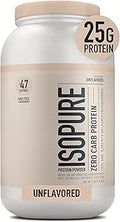 Isopure Unflavored Protein 25g Whey Isolate - Zero Carb, Keto Friendly