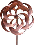 360 Degrees Metal Swivel Wind Spinner Willow Leaves 70x20 in - Garden