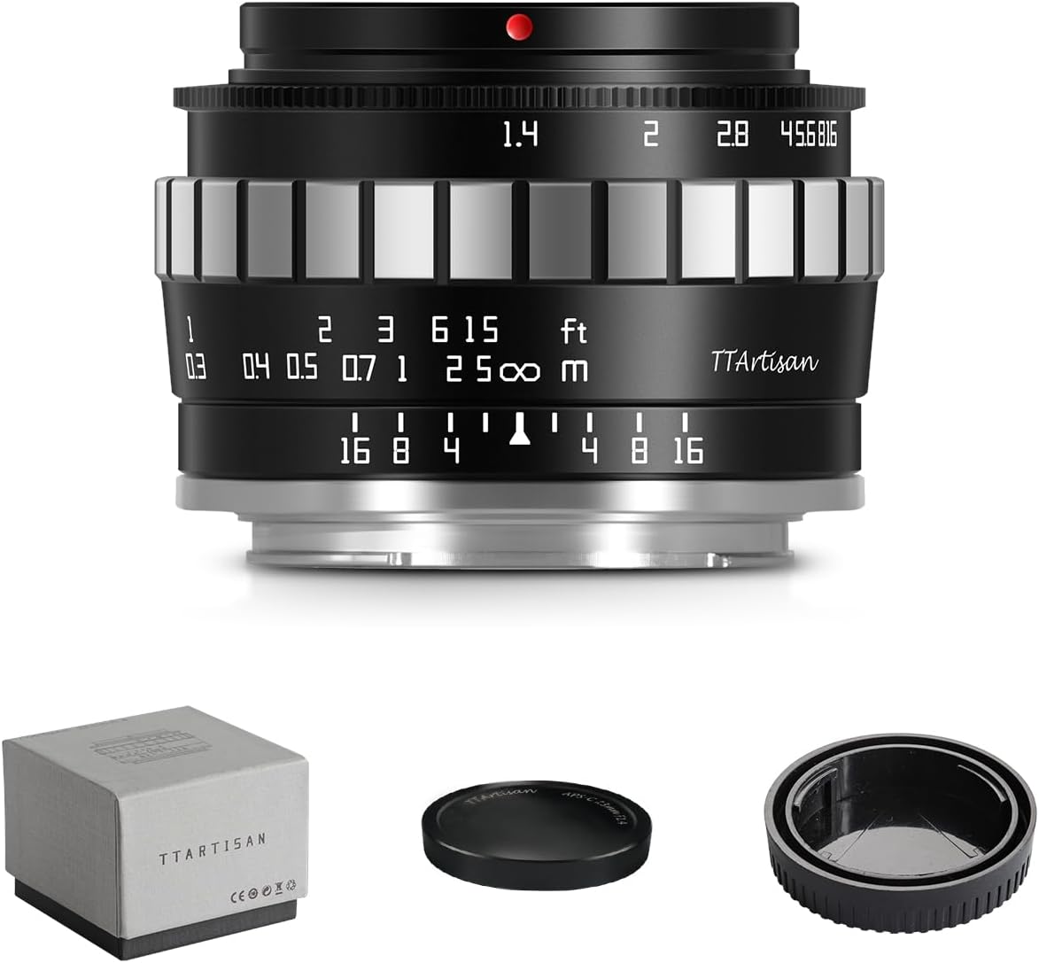 TTArtisan 23mm F1.4 APS-C Lens for Fuji X-Mount Cameras