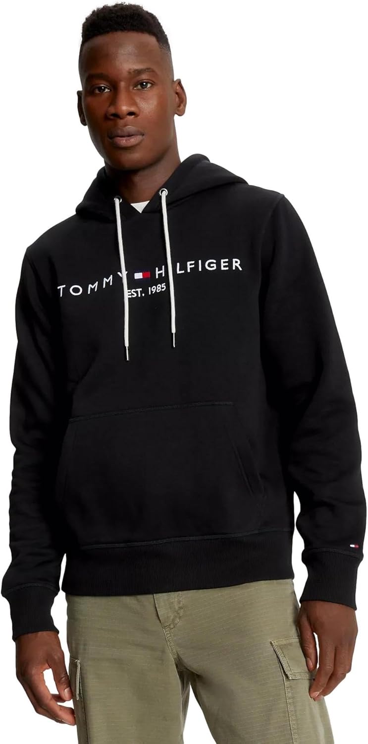 Tommy Hilfiger Men's Iconic Fleece Hoodie - Classic Comfort