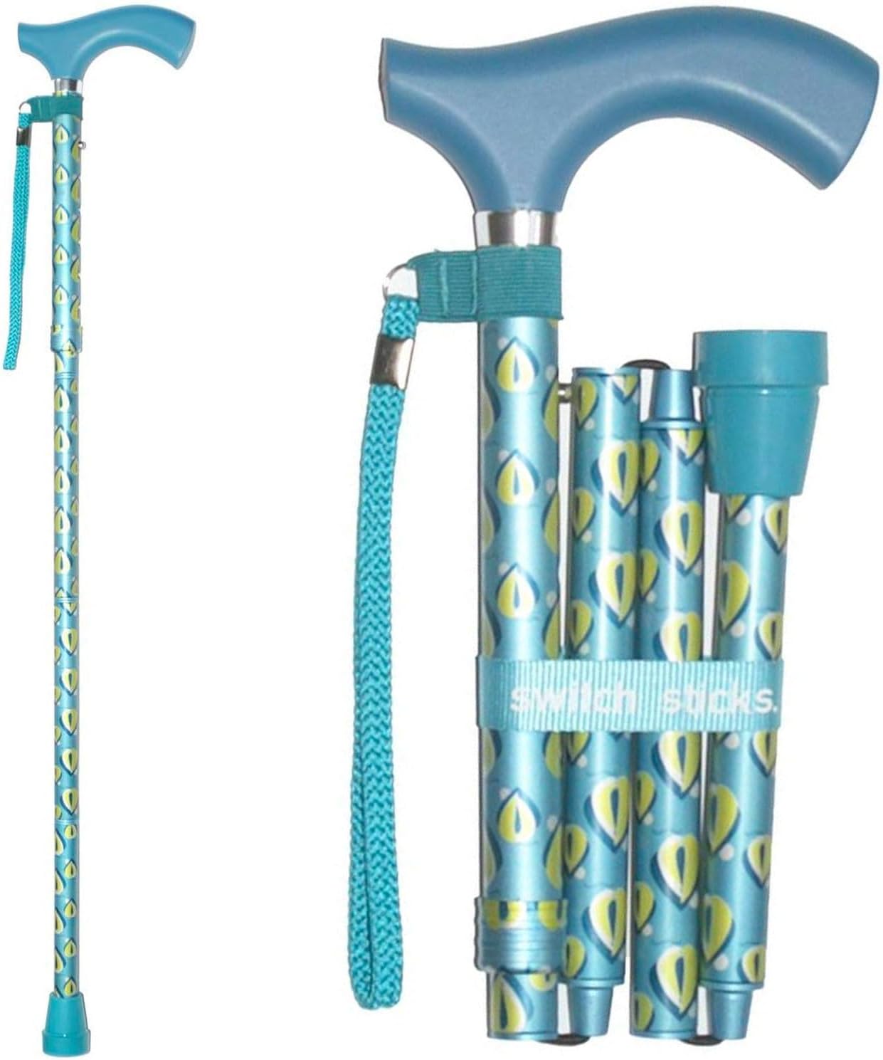 Adjustable Folding Walking Cane for Men or Women, Stylish Design