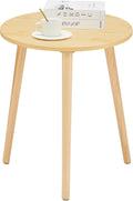 Apicizon Small Round Side Table Bedside Nightstand - Space-Saving