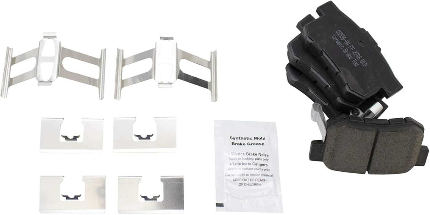 TRQ Rear Brake Pads Ceramic for Acura CL, Legend, RDX, Honda