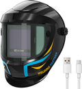Panoramic 180 View Auto Darkening Welding Helmet - True Color, Digital