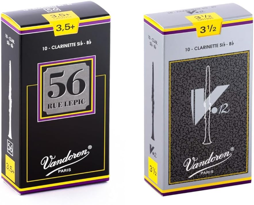Vandoren Bb Clarinet Reeds #3.5+ for Rich Sound and Stability