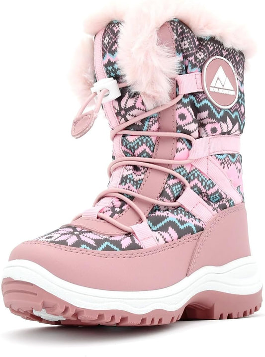Nova Mountain Little Kids Winter Snow Boots for Boys and Girls