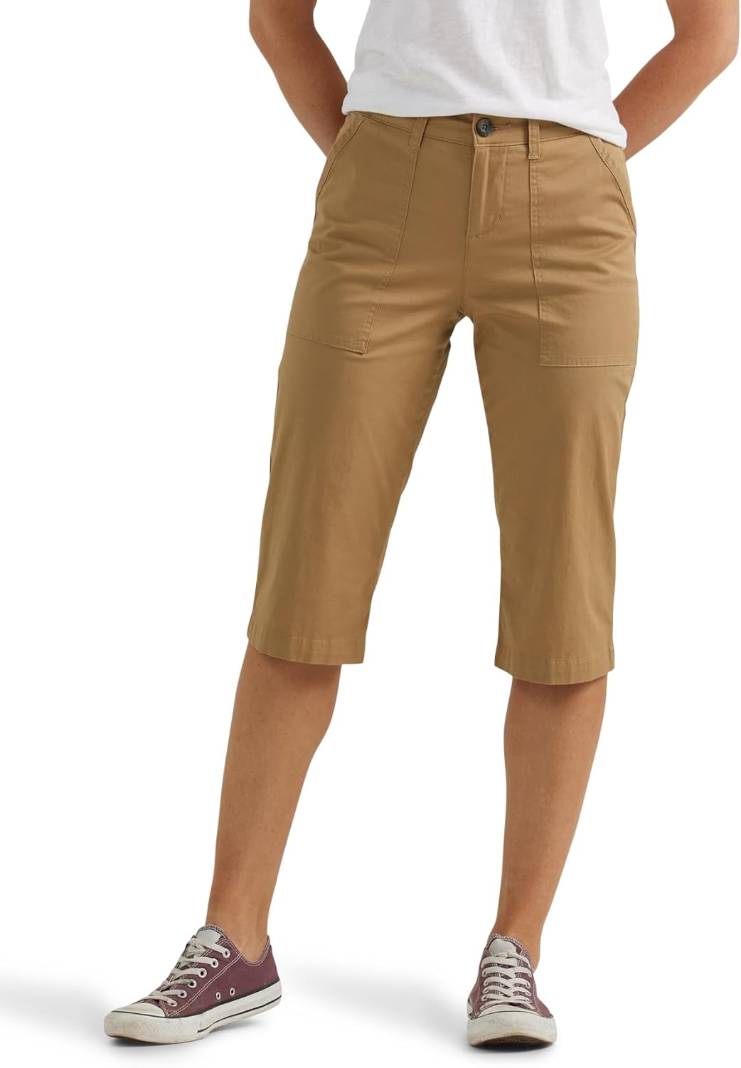 Lee Women's Ultra Lux Comfort Flex-to-Go Utility Capri Pants