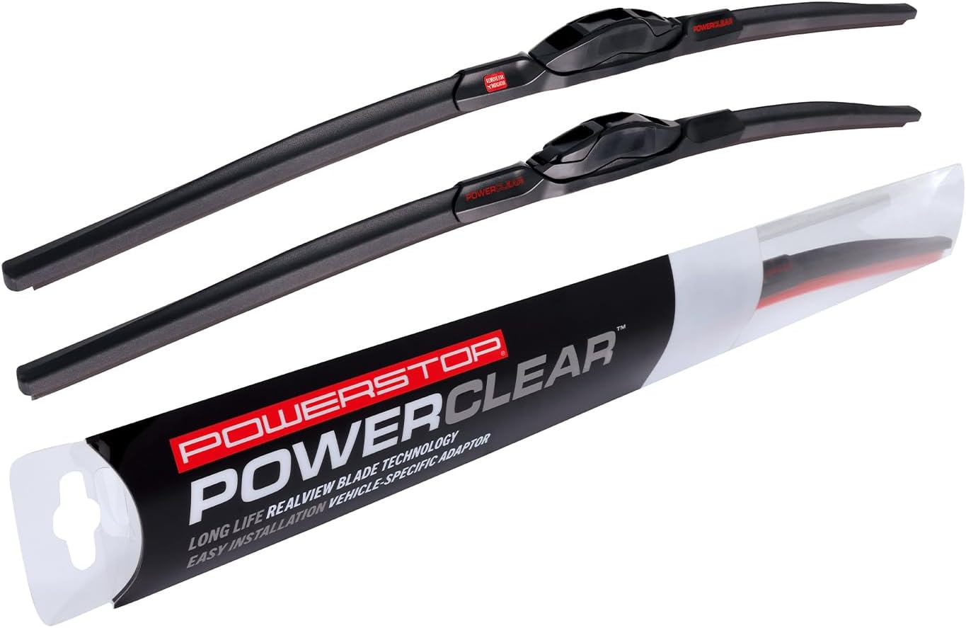 POWERSTOP PowerClear Windshield Wiper Blade Set for Honda and More
