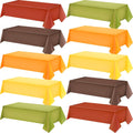 Fall Plastic Tablecloths 54 x 108 Pack of 40 - Autumn Colors