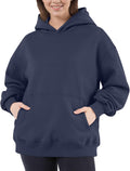 Women Oversized Fleece Hoodie Pullover - Cozy Fall Winter Layer