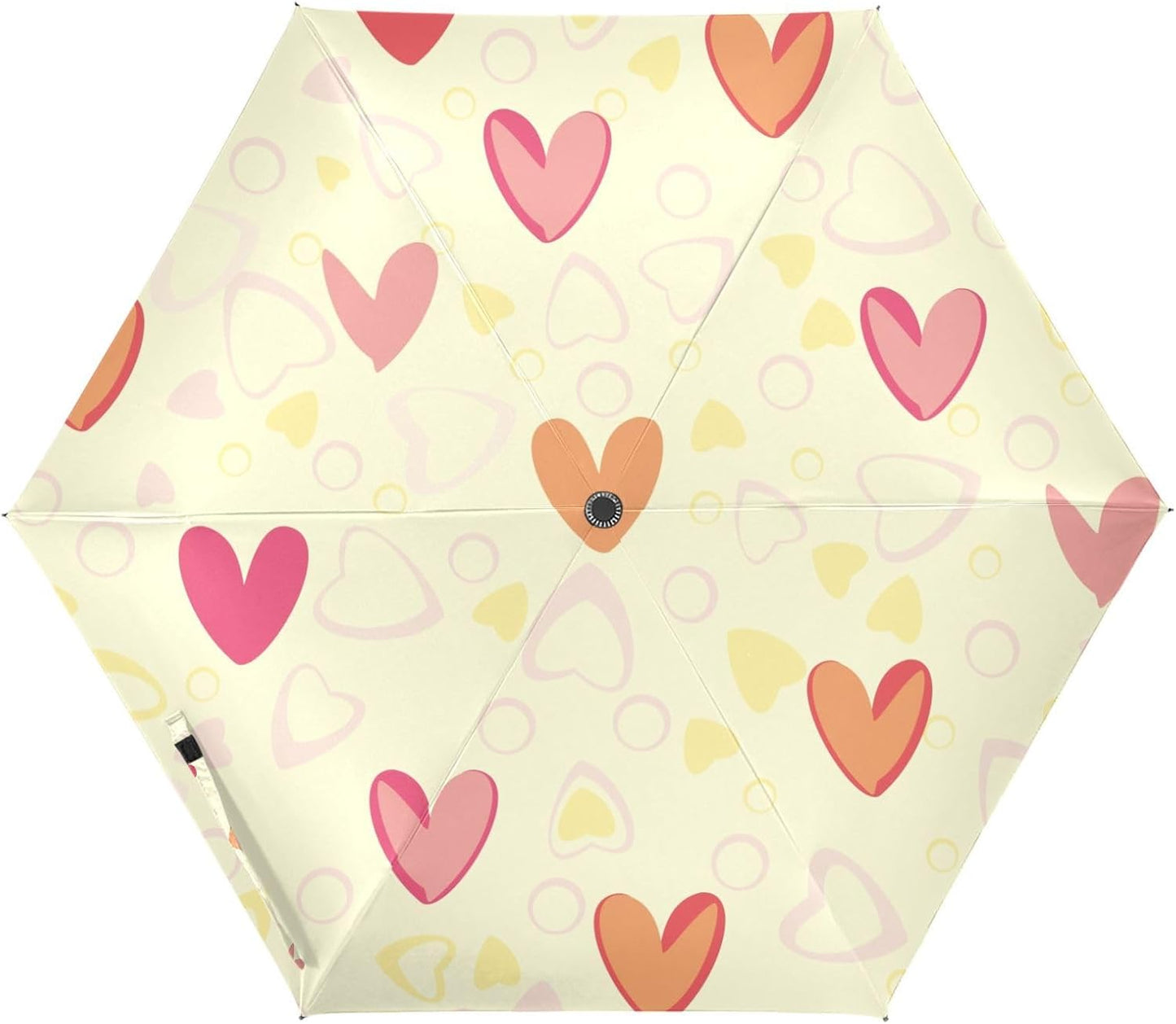 Stay Dry in Style with 39 Sunproof Heart Yellow Golf Umbrella