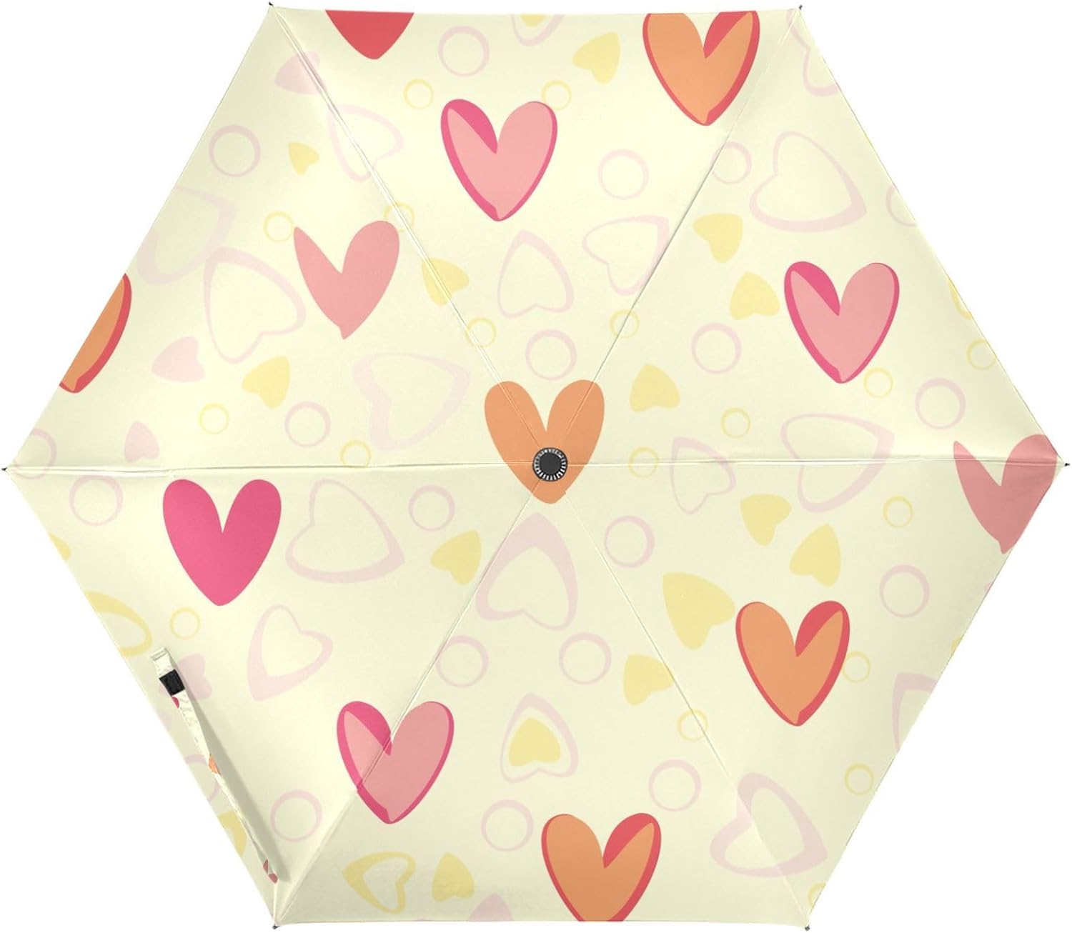 Stay Dry in Style with 39 Sunproof Heart Yellow Golf Umbrella