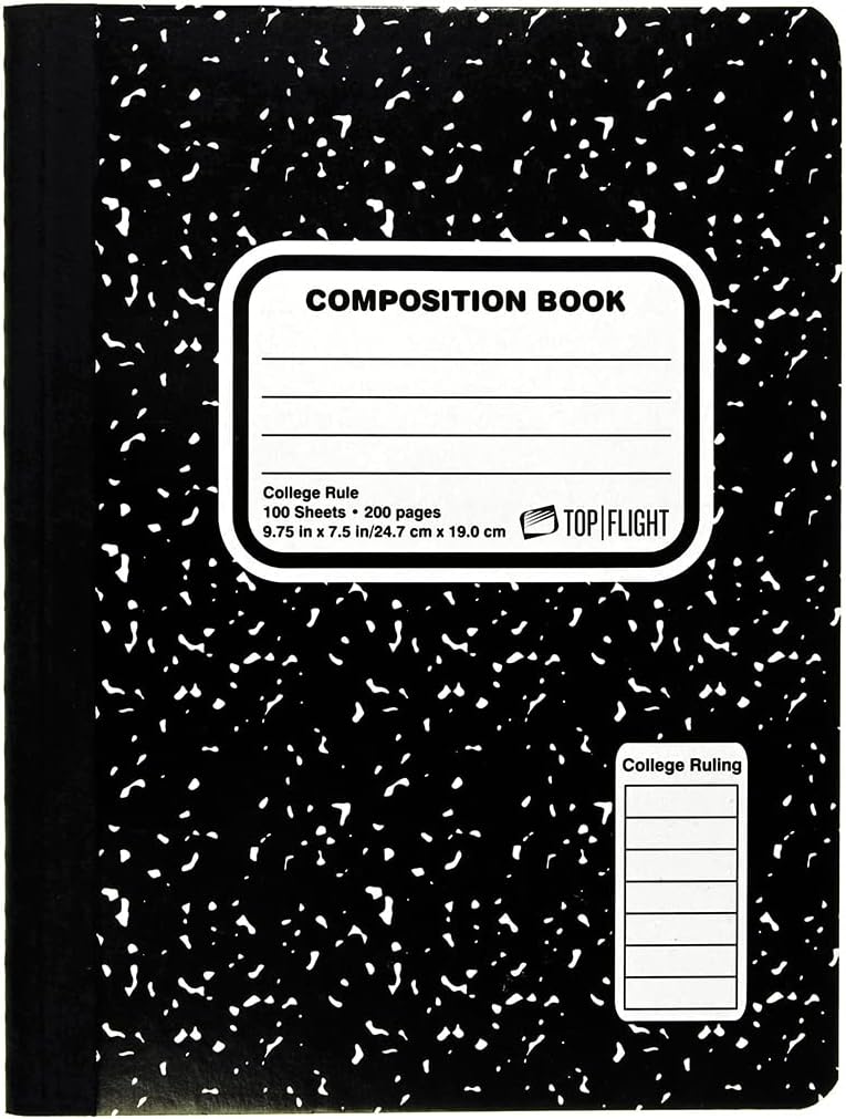 Marble Composition Book - 100 Sheets, College Rule – GearMustHave
