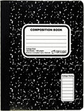 Top Flight Sewn Marble Composition Book, College Rule - Durable Note