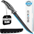 SORD Fillet Knife 9in Serrated Filet Knife - Razor Sharp Carbon Steel