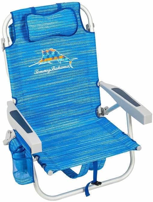 Tommy Bahama Blue Marlin Beach Chair: Backpack Cooler