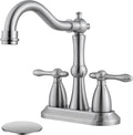 Brushed Nickel Bathroom Sink Faucet for Vintage Style Sinks