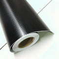 3D Carbon Fiber Film Twill Weave Vinyl Sheet Roll Wrap (96 in X 60 in)