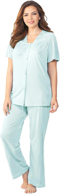 Exquisite Form Women's Nylon Tricot Short Sleeve Pajama Set - Cool you