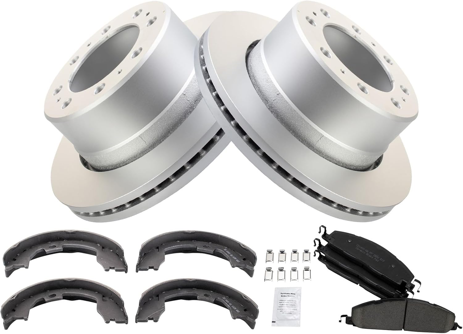 TRQ Rear Brake Pad & Rotor Kit for Dodge Ram 2500 & 3500