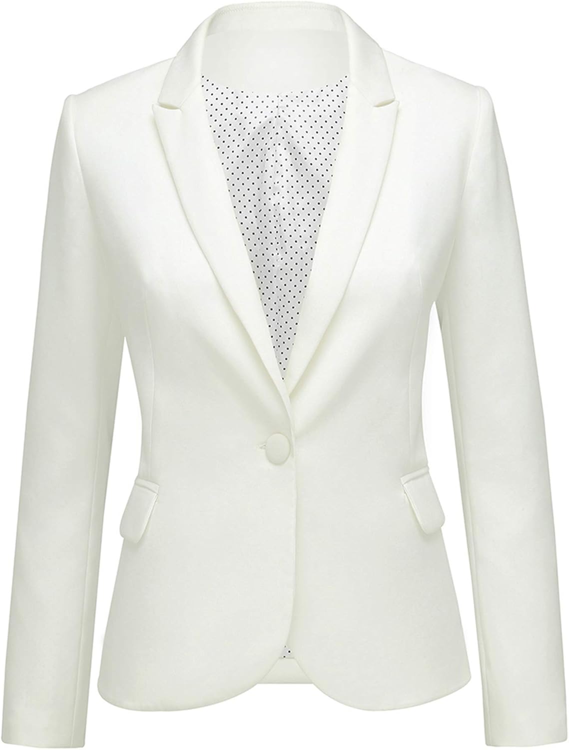 Luvamia Women's Long Sleeve Blazer with Notch Lapel Design