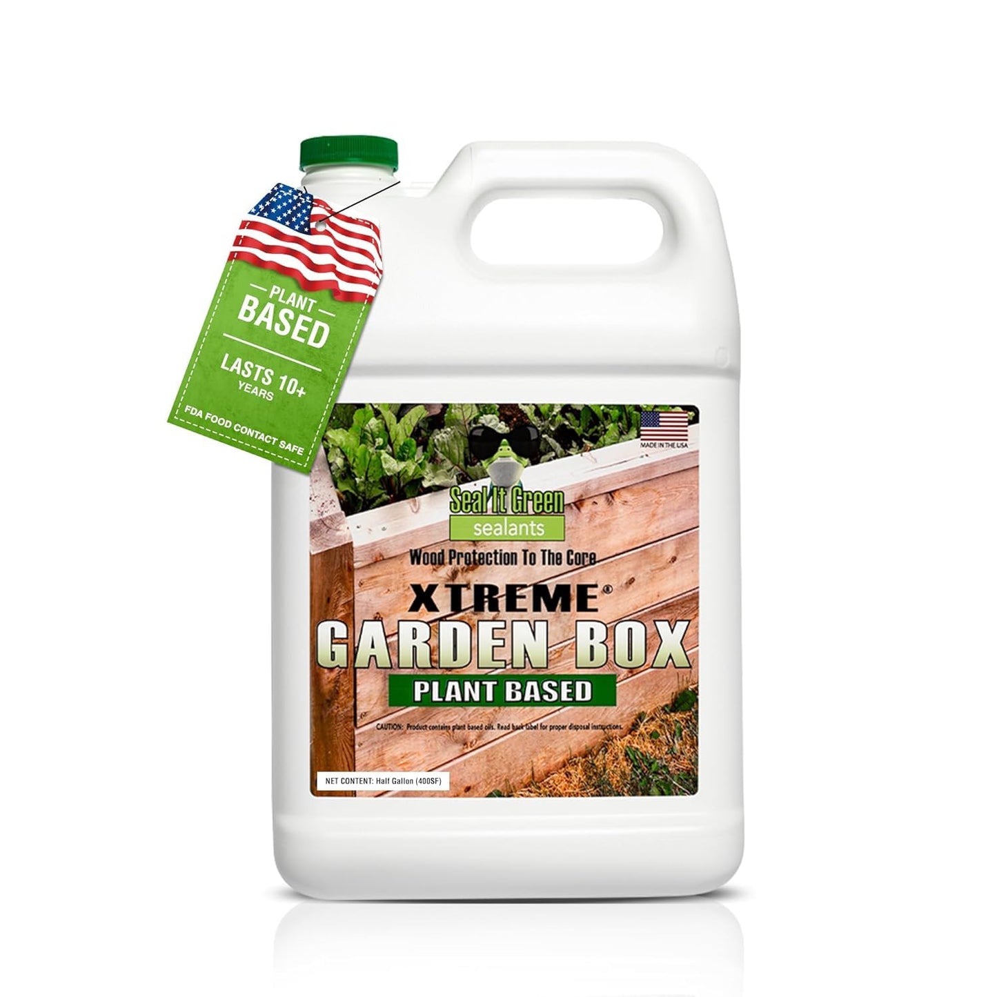 Garden Box Sealer - Plant-Based Wood Sealant for All Wood Types