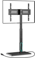 WALI Floor TV Stand with Power Outlet for 32-75 in TVs - Tall Swivel