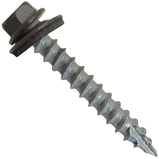 Metal Roofing Screws for Corrugated Roofing - Antique Bronze Finish