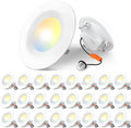 Amico 24 Pack 4 in LED Recessed Lighting - Selectable Color & Dimmable