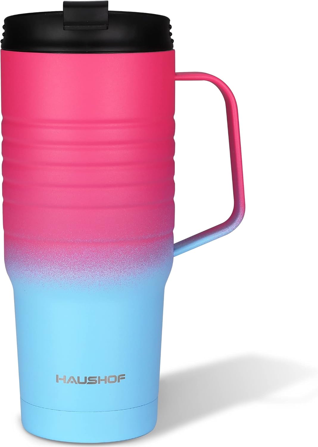 HAUSHOF 24oz Stainless Steel Travel Mug - Leakproof & Insulated