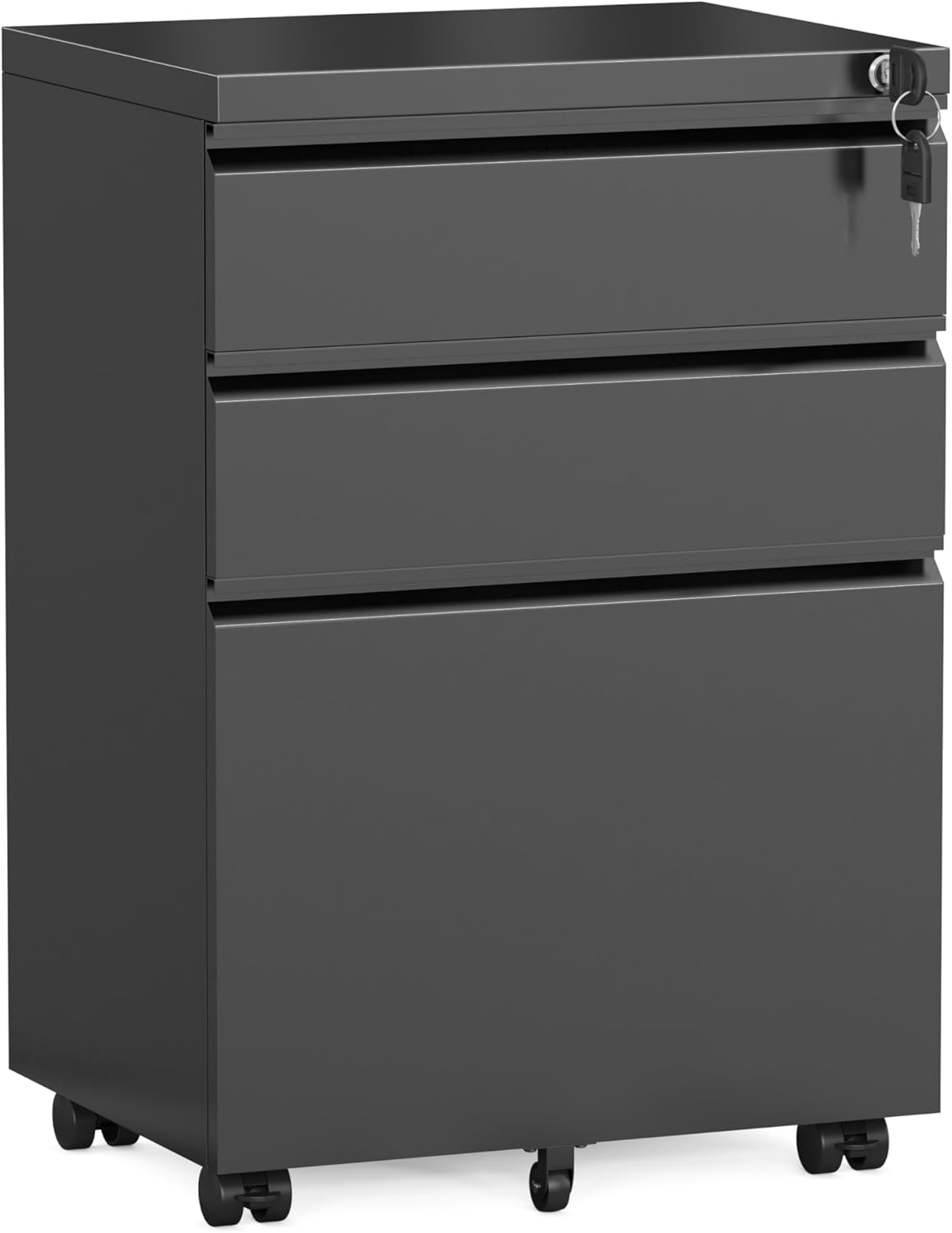 Secure & Stylish 3-Drawer File Cabinet by Greenvelly