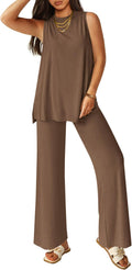 Women's 2 Piece Lounge Set - Lightweight Casual Tracksuit