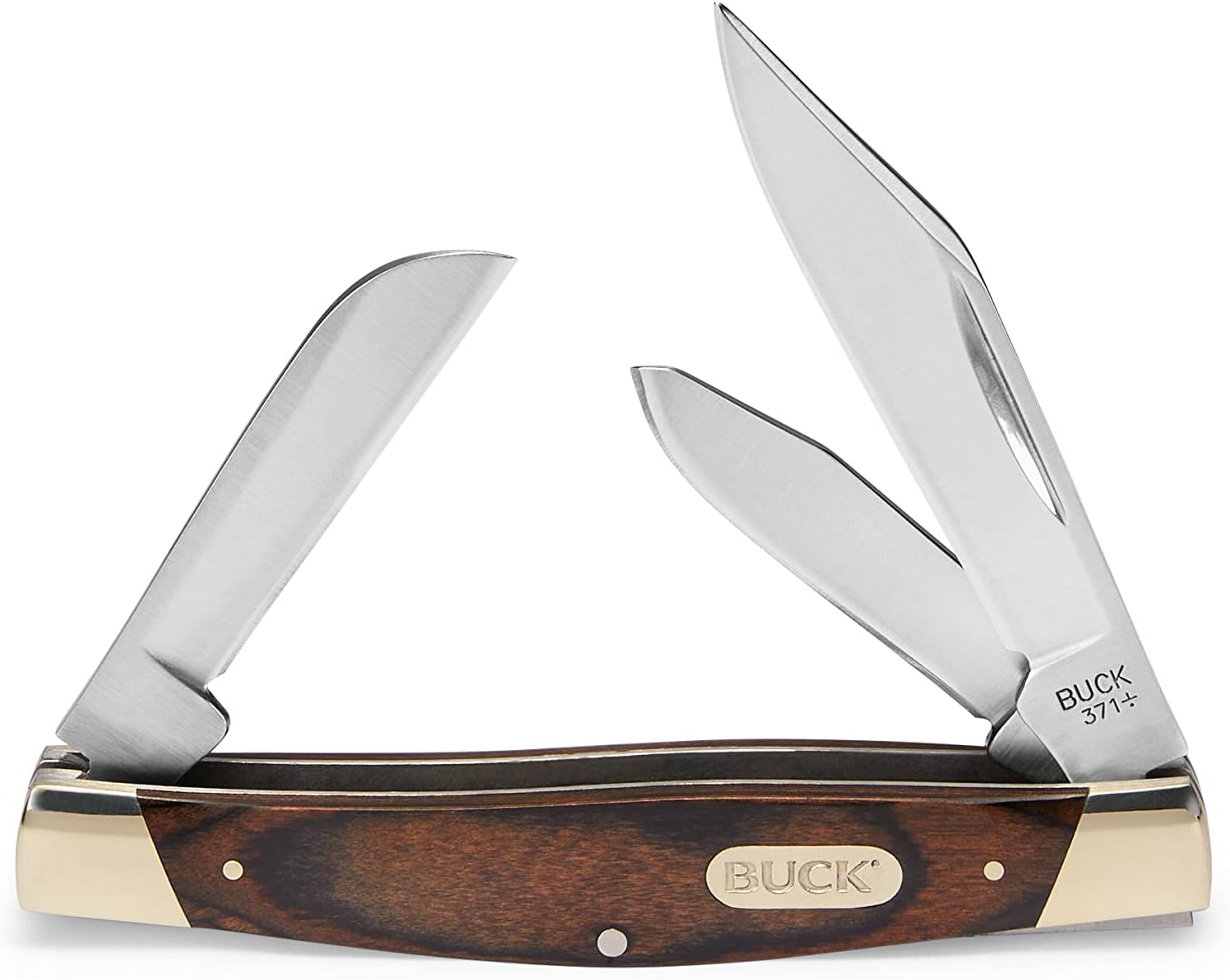 Buck Knives 371 Stockman Folding Pocket Knife with Triple Blades