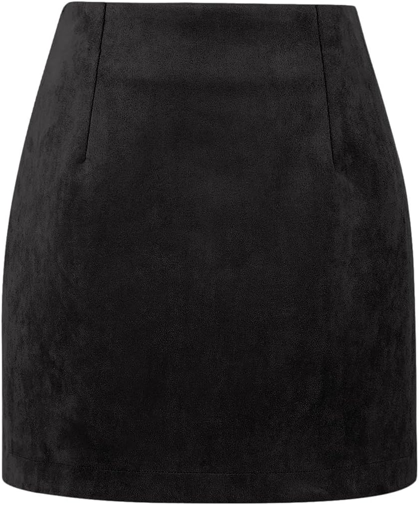 Plaid Mini Skirt for Women High Waist A Line Bodycon Pencil Skirt