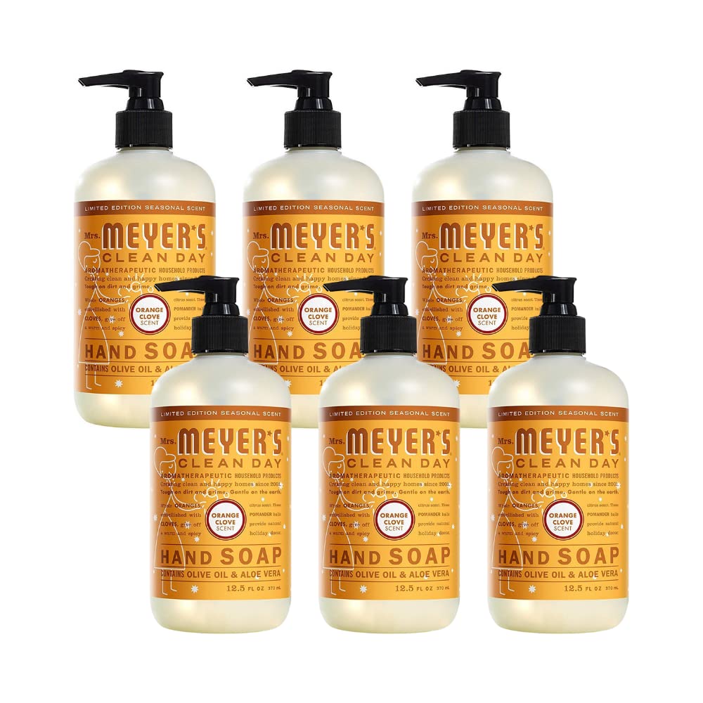 Mrs. Meyers Clean Day Liquid Hand Soap Orange Clove 12.5 oz Pack