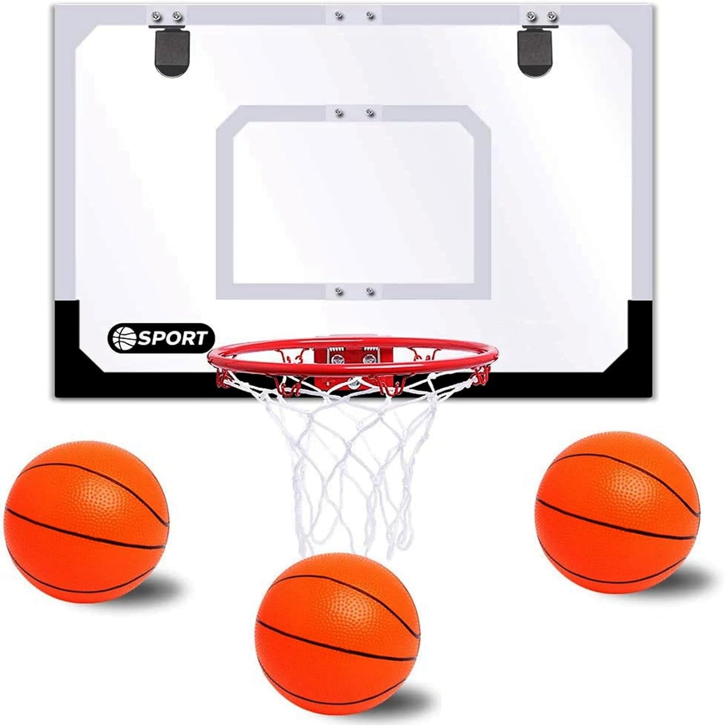 Upgrade Basketball Hoop Set for Kids - Extra Large 24x16 Pro